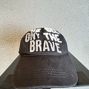 Diesel Only The Brave Embroidered Logo Cap Black SnapBack Hat